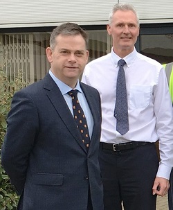 Nigel Adams, MP for Selby and Ainsty, visited Cromwell Polythene’s Sherburn headquarters last week as part of Earth Day.